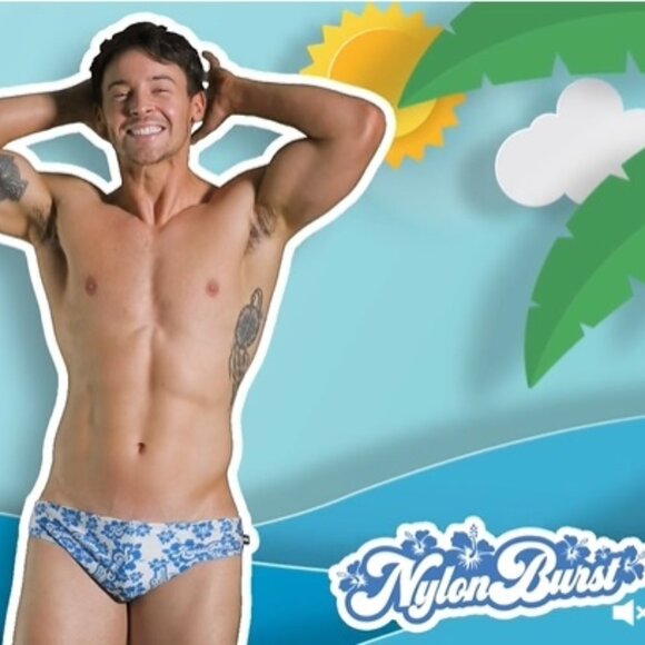 NEW AUSSIE BUM LOGO SWIM BRIEF, SIZE "M" (Medium) - Picture 2 of 8